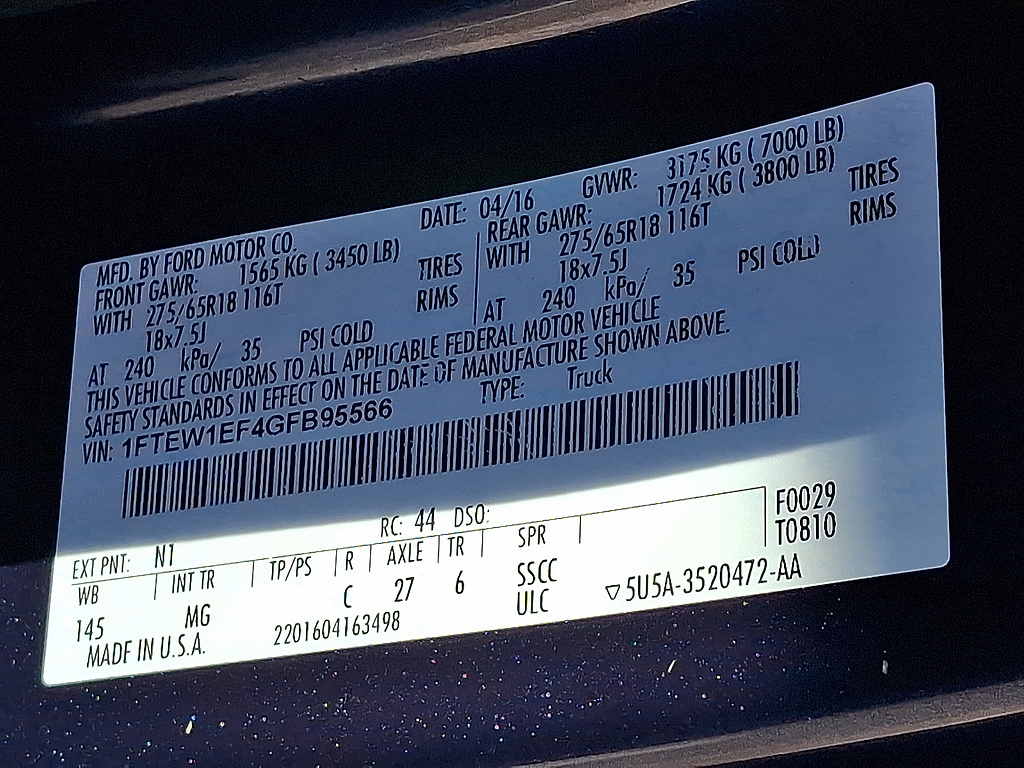 2016 Ford F-150 photo 26 of 31