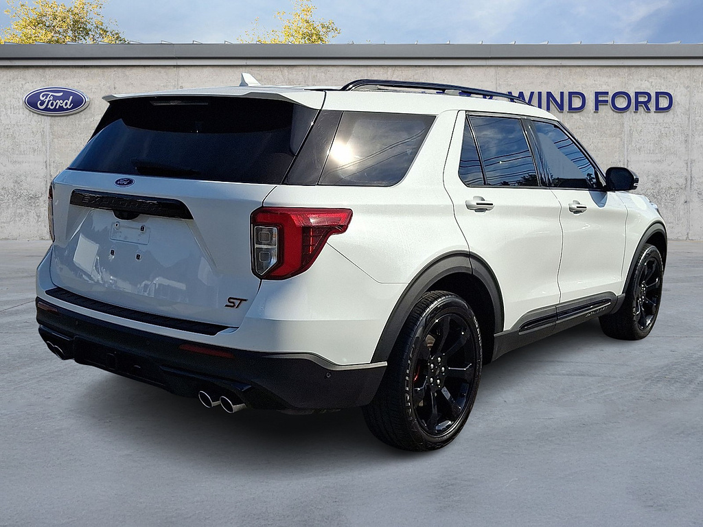 2020 Ford Explorer ST Star White Metallic Tri-Coat at Nick Chevrolet