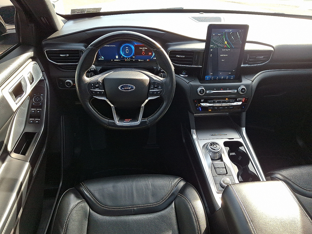 2020 Ford Explorer ST Star White Metallic Tri-Coat at Nick Chevrolet