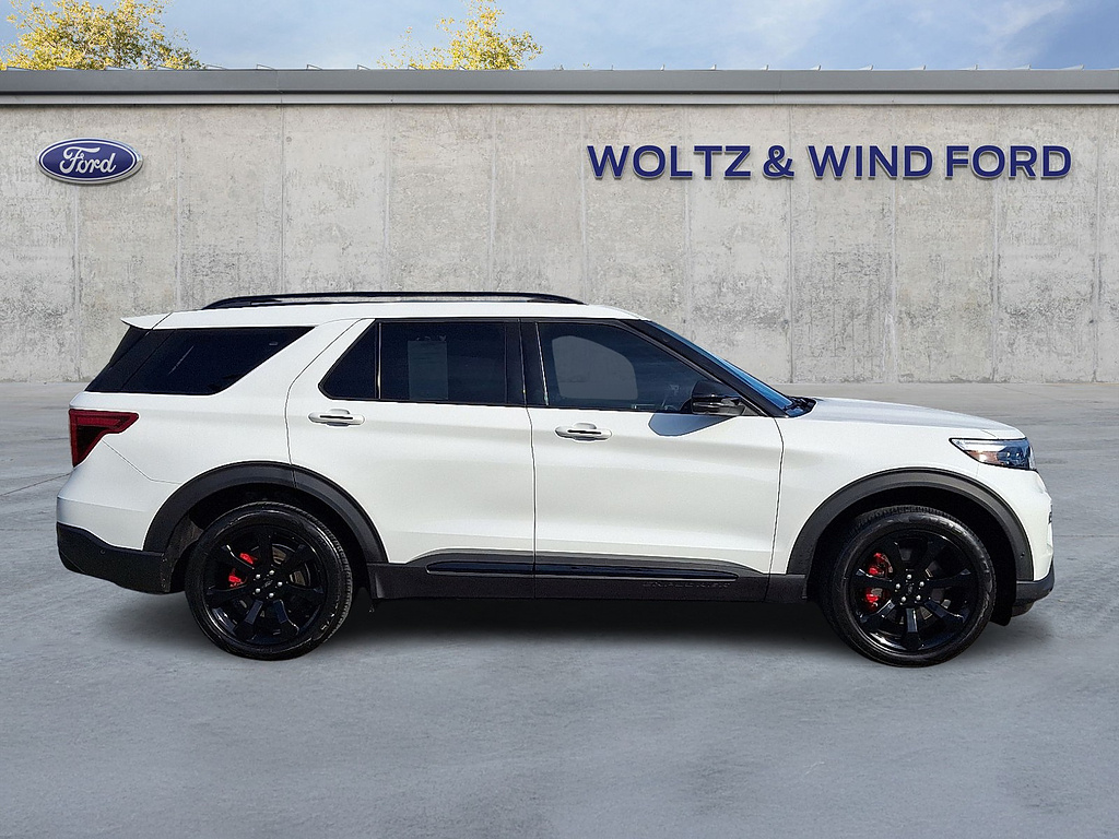 2020 Ford Explorer ST Star White Metallic Tri-Coat at Nick Chevrolet