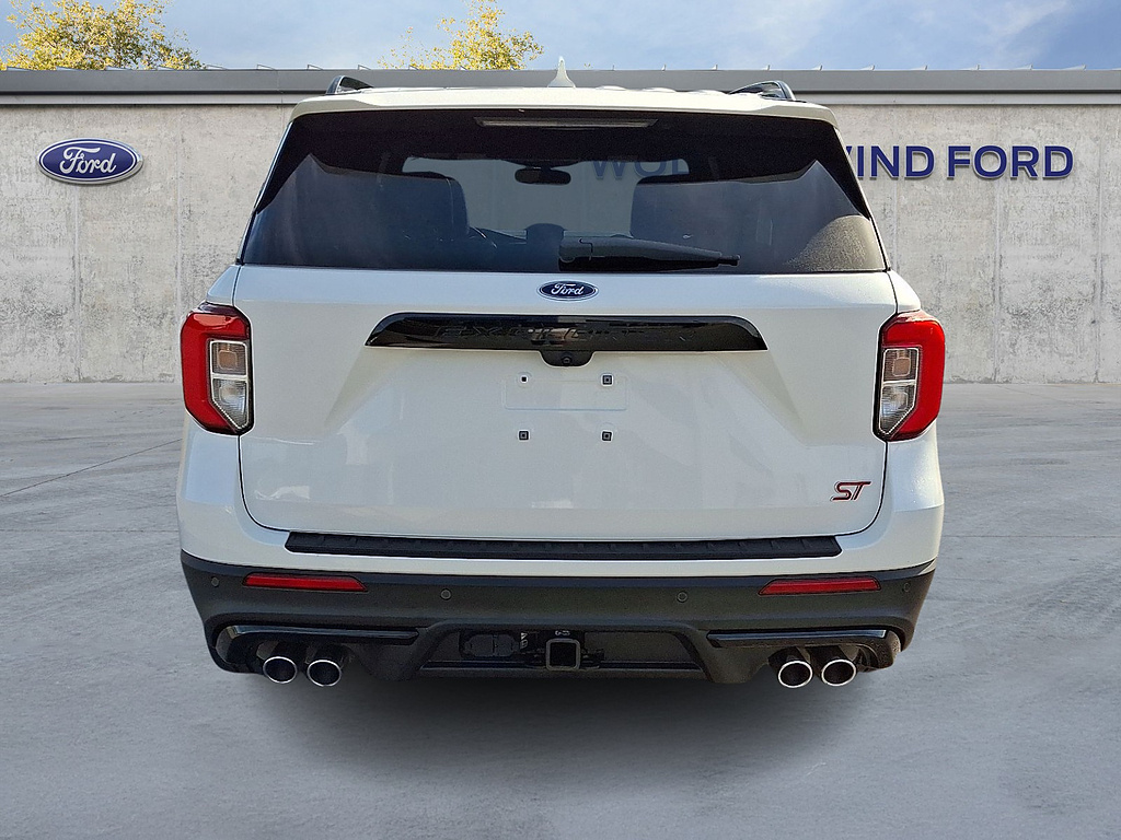 2020 Ford Explorer ST Star White Metallic Tri-Coat at Nick Chevrolet