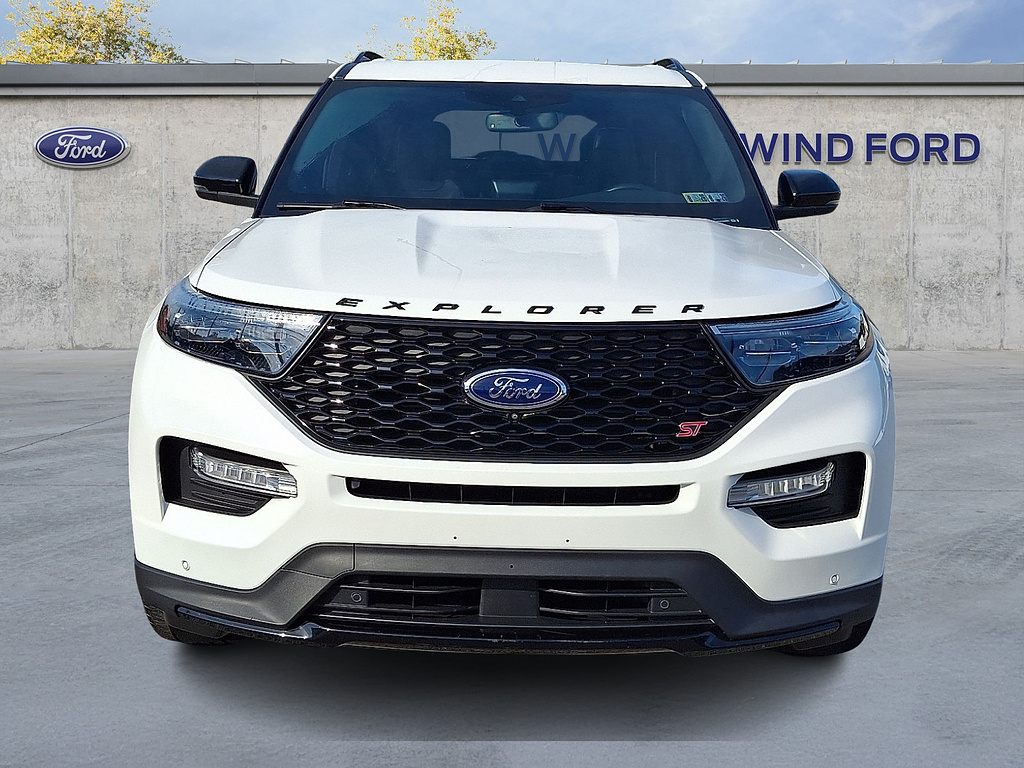 2020 Ford Explorer ST Star White Metallic Tri-Coat at Nick Chevrolet