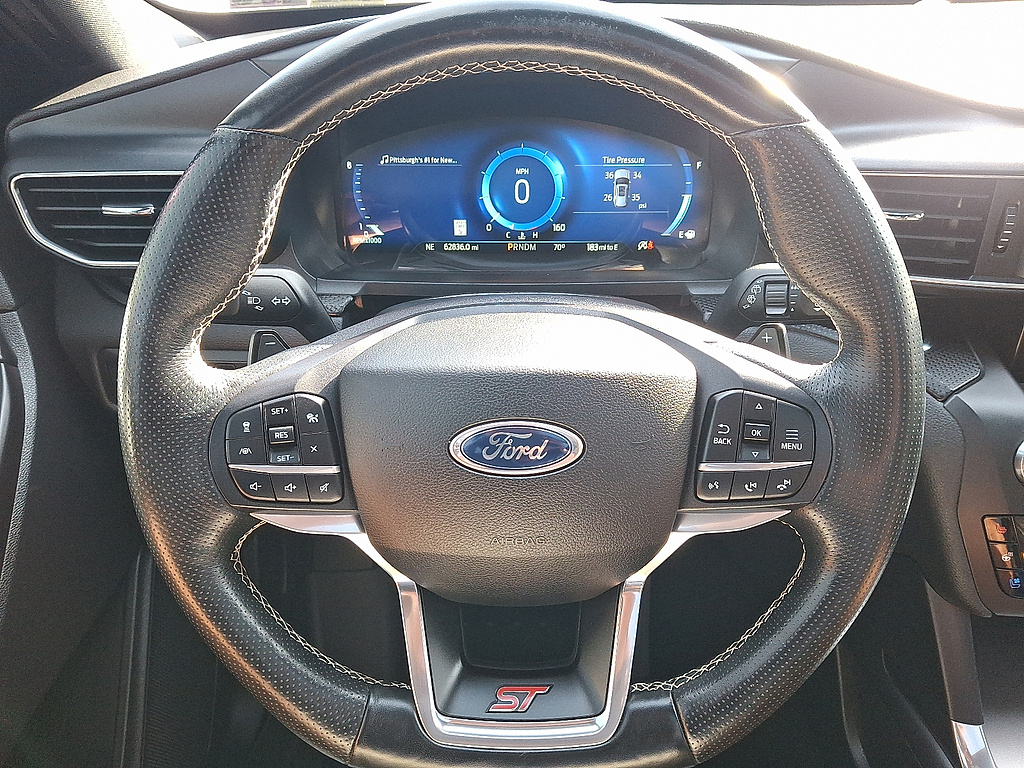 2020 Ford Explorer ST Star White Metallic Tri-Coat at Nick Chevrolet