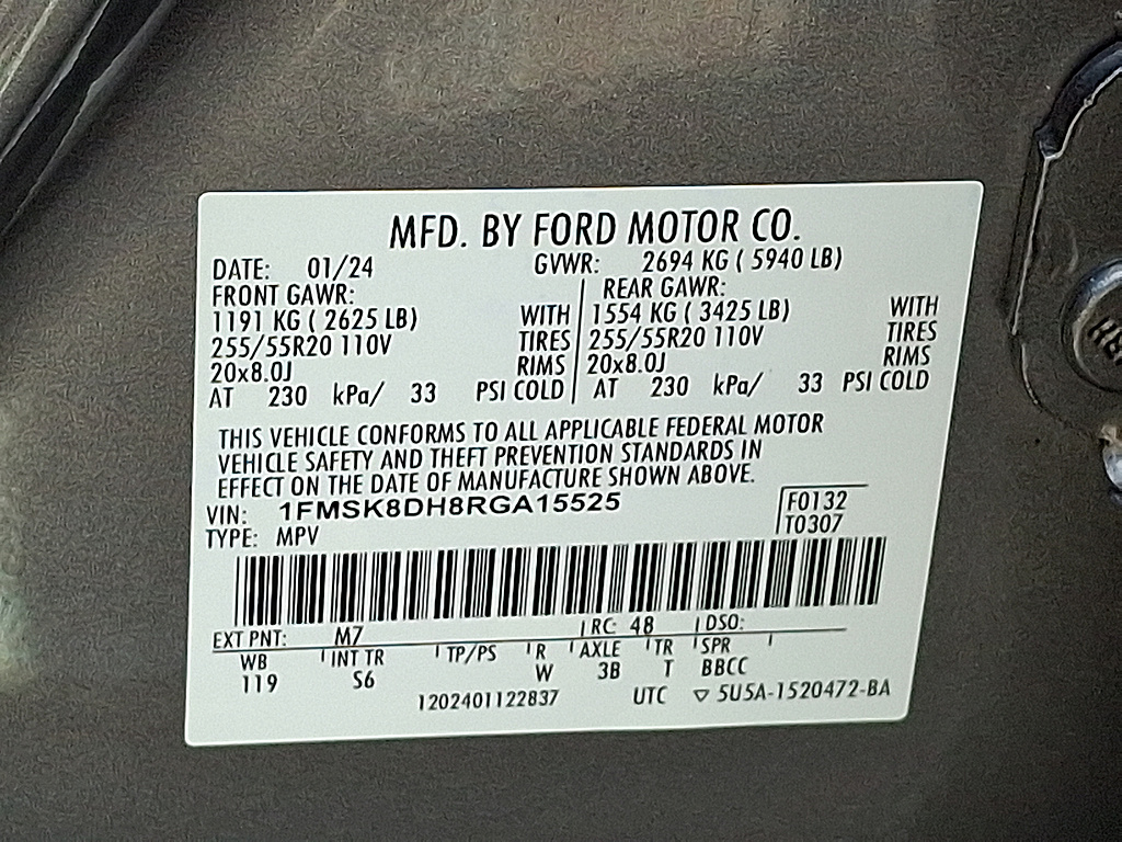 2024 Ford Explorer XLT Carbonized Gray at Washington Ford