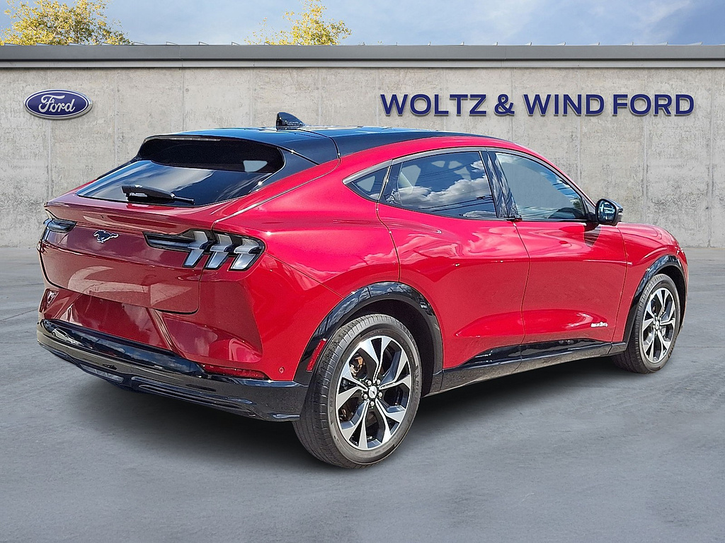2023 Ford Mustang Mach-E Premium Rapid Red Metallic Tinted Clearcoat at Woltz & Wind Ford