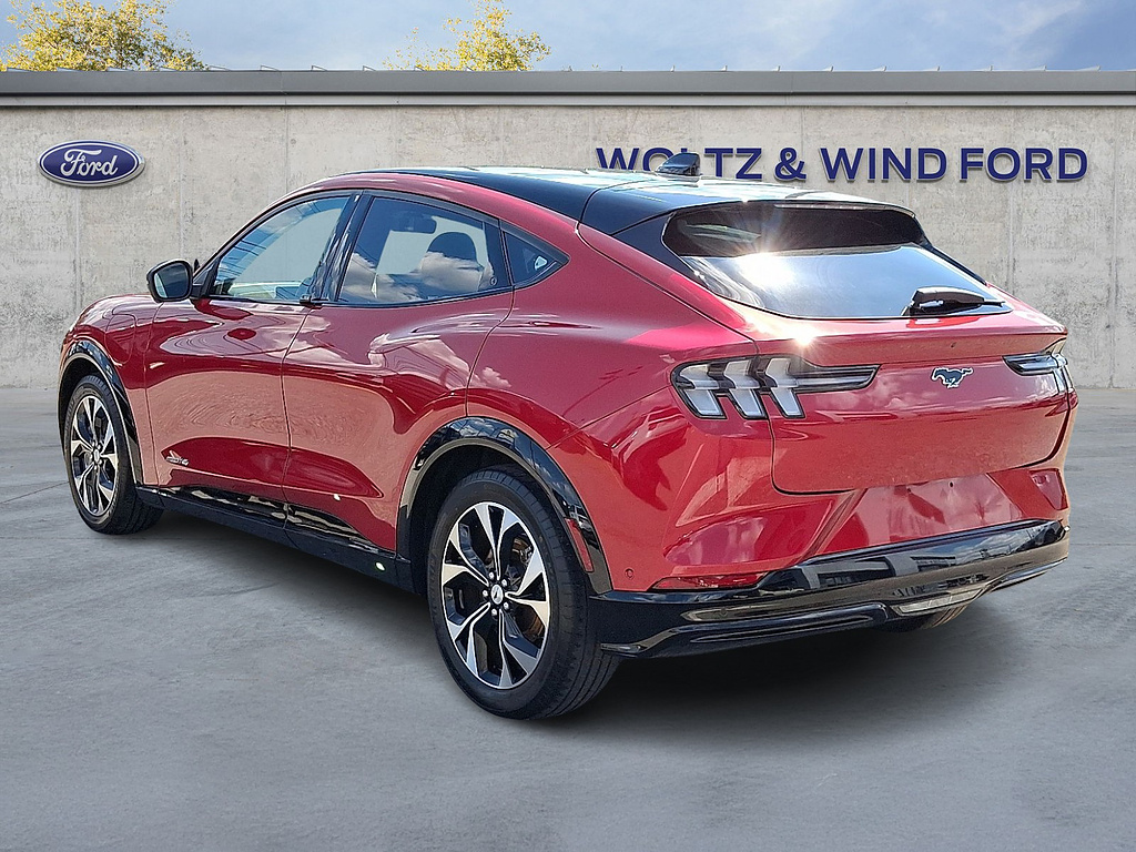 2023 Ford Mustang Mach-E Premium Rapid Red Metallic Tinted Clearcoat at Woltz & Wind Ford