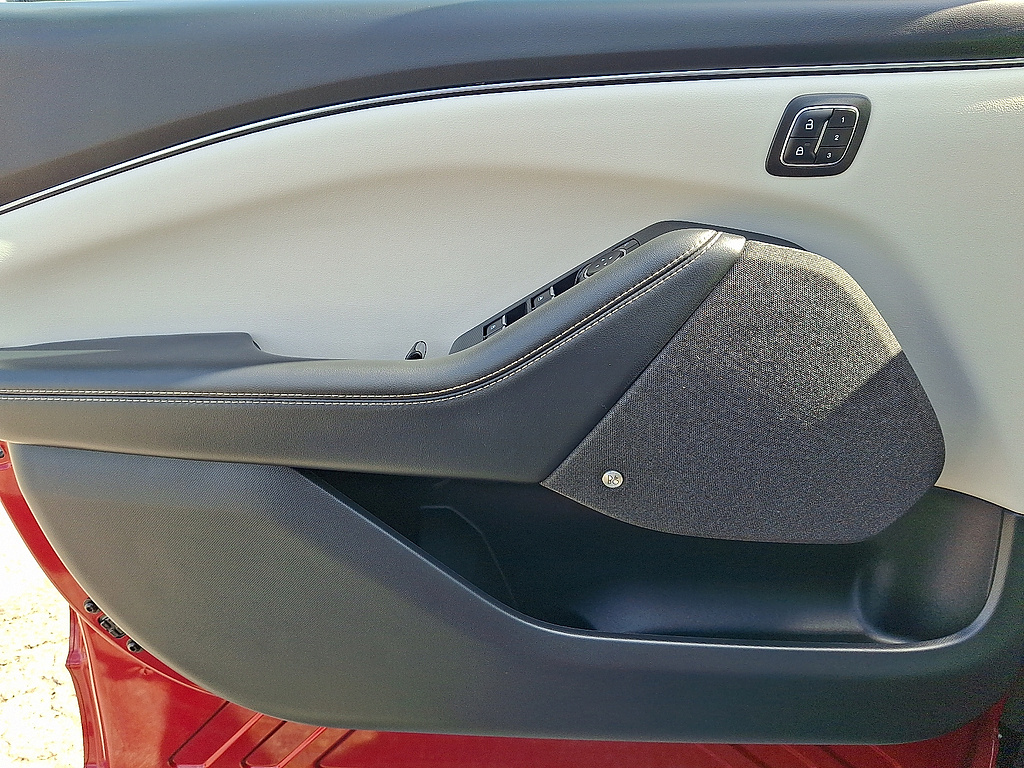 2023 Ford Mustang Mach-E Premium Rapid Red Metallic Tinted Clearcoat at Woltz & Wind Ford