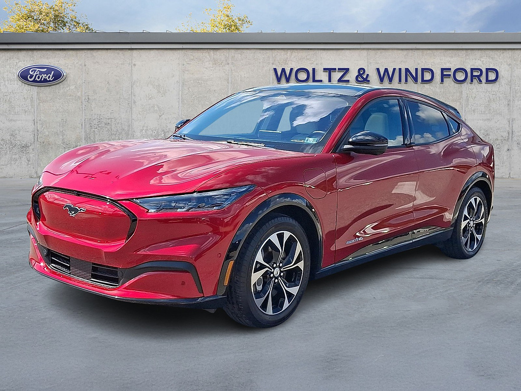 2023 Ford Mustang Mach-E Premium Rapid Red Metallic Tinted Clearcoat at Woltz & Wind Ford