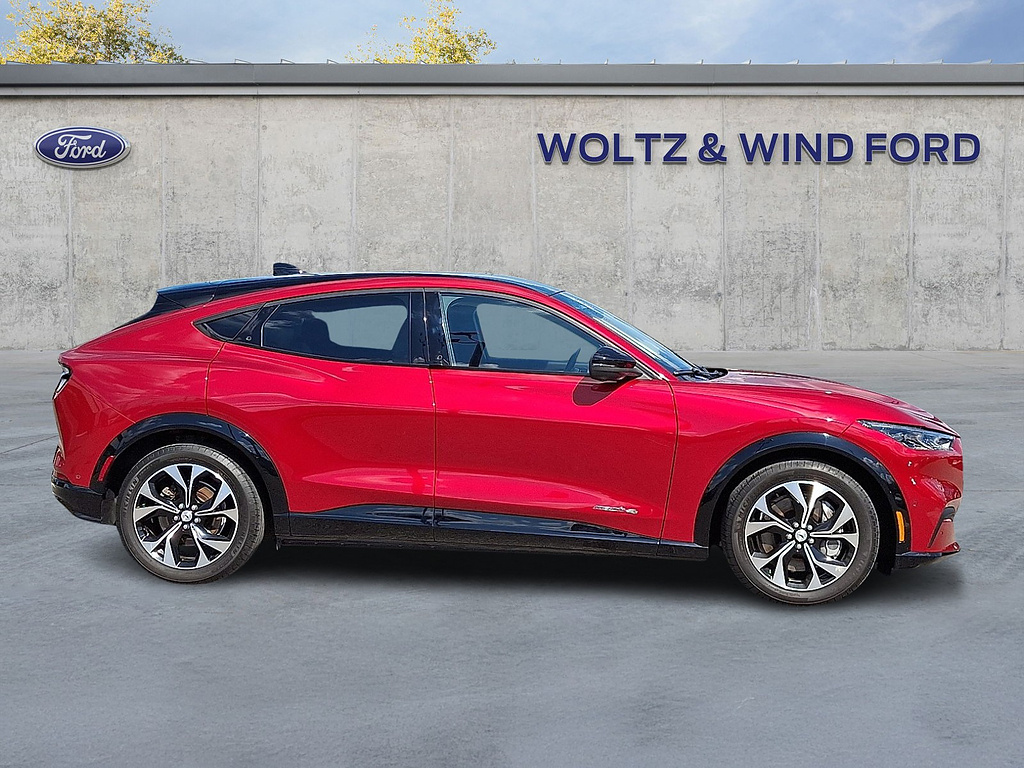 2023 Ford Mustang Mach-E Premium Rapid Red Metallic Tinted Clearcoat at Woltz & Wind Ford
