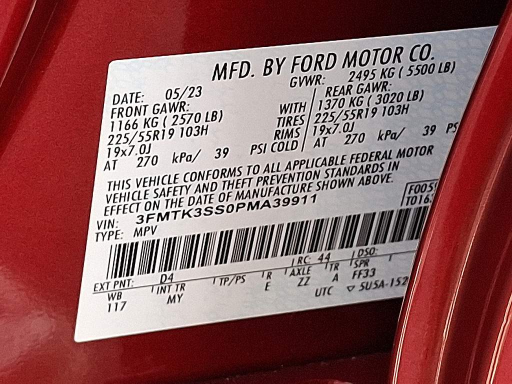 2023 Ford Mustang Mach-E Premium Rapid Red Metallic Tinted Clearcoat at Woltz & Wind Ford