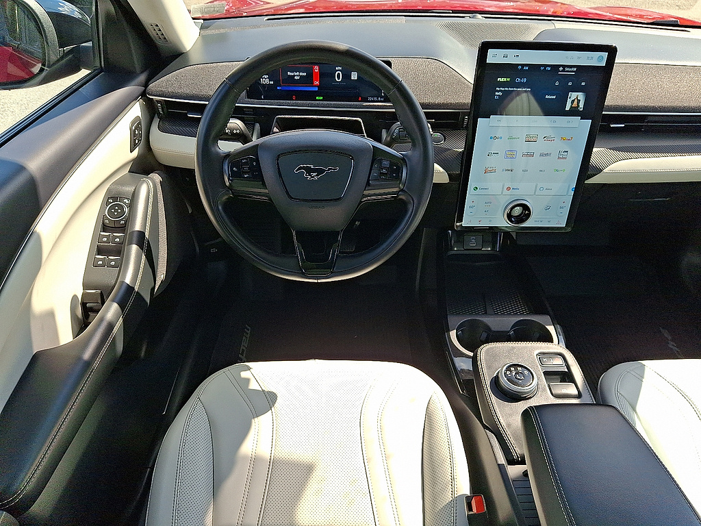 2023 Ford Mustang Mach-E Premium Rapid Red Metallic Tinted Clearcoat at Woltz & Wind Ford