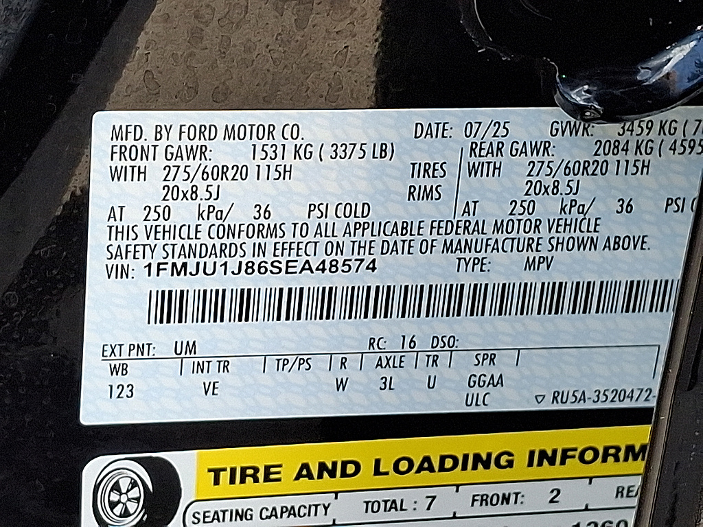 2025 Ford Expedition Active Agate Black at Altoona Honda