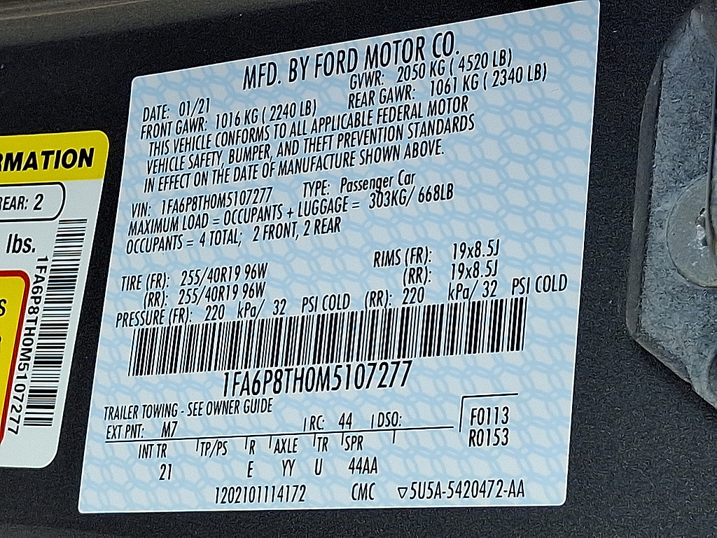 2021 Ford Mustang EcoBoost Carbonized Grey at Woltz & Wind Ford