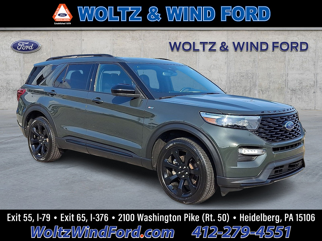 2023 Ford Explorer ST-Line Forged Green at Woltz & Wind Ford