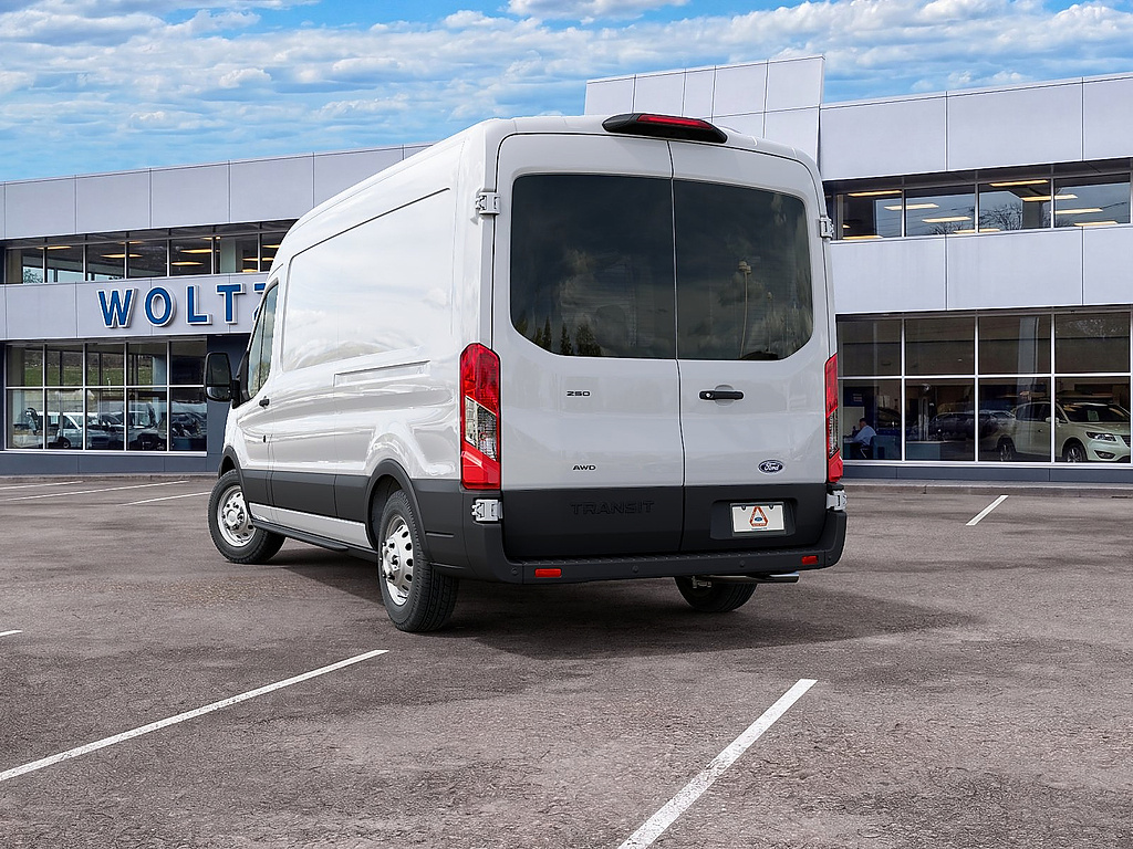 2027 Ford Transit Cargo Van T-250 148" Med Rf 9150 GVWR AWD Oxford White at Woltz & Wind Ford