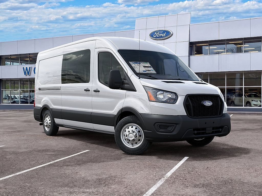 2027 Ford Transit Cargo Van T-250 148" Med Rf 9150 GVWR AWD Oxford White at Woltz & Wind Ford