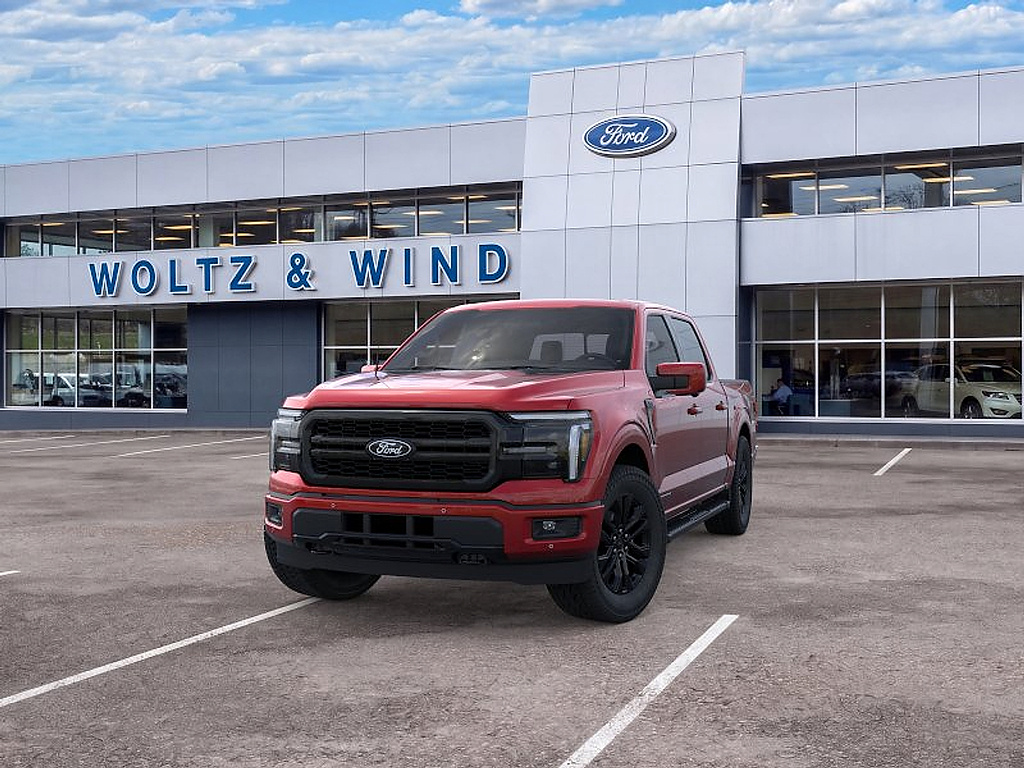 2026 Ford F-150 LARIAT Ruby Red Metallic Tinted Clearcoat at Woltz & Wind Ford