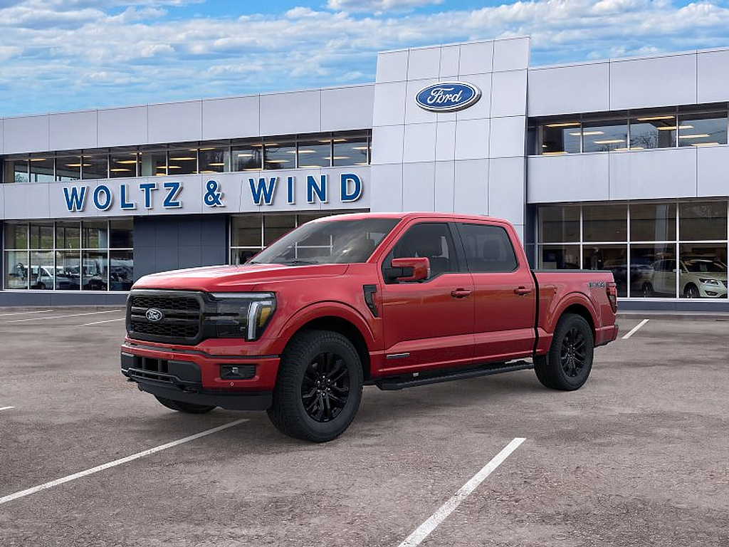 2026 Ford F-150 LARIAT Ruby Red Metallic Tinted Clearcoat at Woltz & Wind Ford