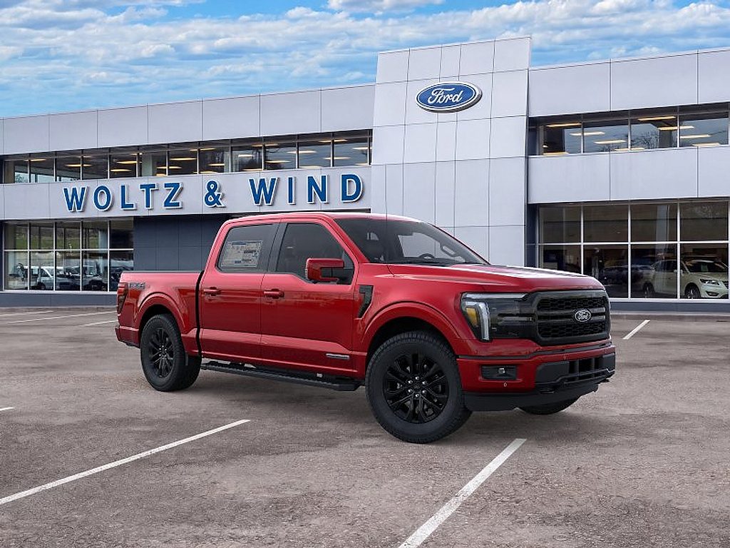 2026 Ford F-150 LARIAT Ruby Red Metallic Tinted Clearcoat at Woltz & Wind Ford
