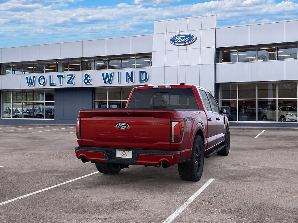 2026 Ford F-150 LARIAT Ruby Red Metallic Tinted Clearcoat at Woltz & Wind Ford