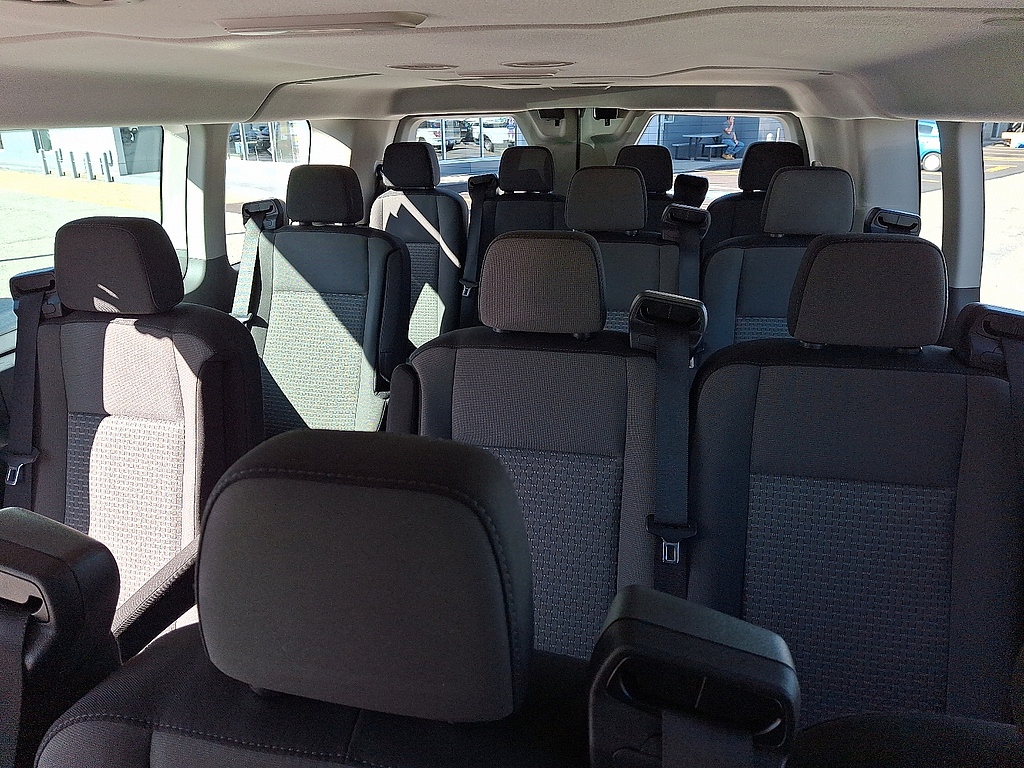2026 Ford Transit Passenger Wagon 350 XLT Ingot Silver at Woltz & Wind Ford