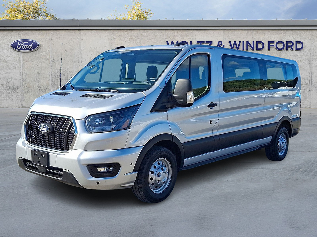 2026 Ford Transit Passenger Wagon 350 XLT Ingot Silver at Woltz & Wind Ford