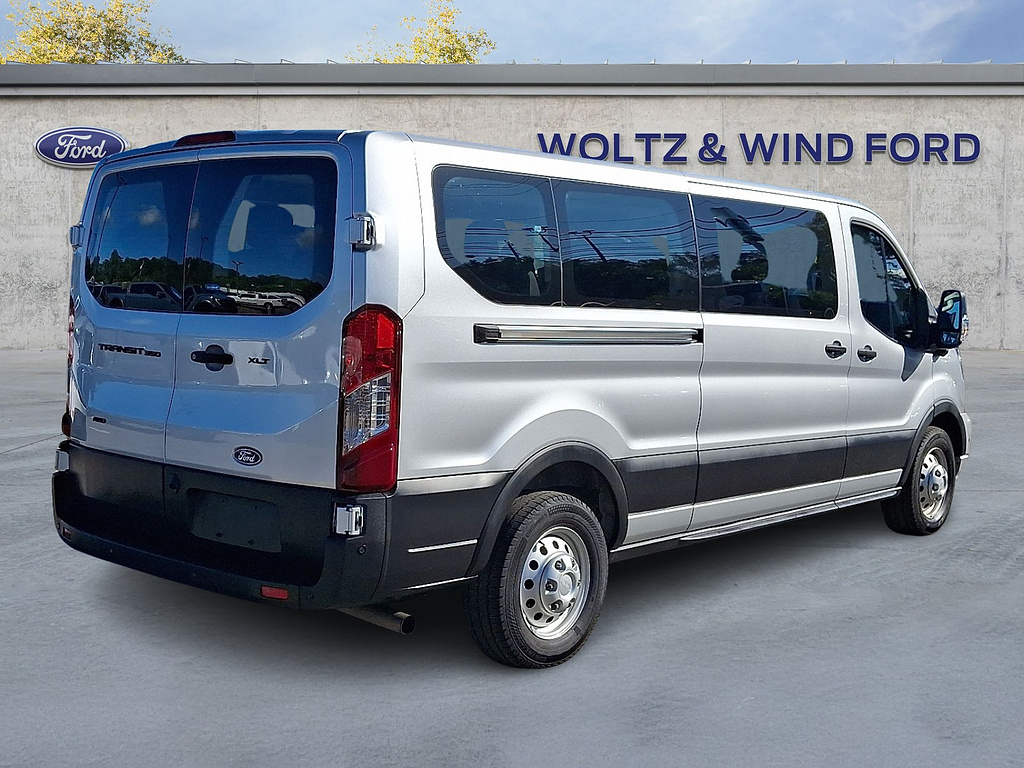 2026 Ford Transit Passenger Wagon 350 XLT Ingot Silver at Woltz & Wind Ford