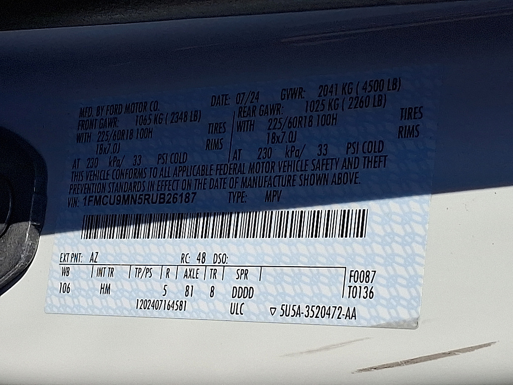 2024 Ford Escape photo 26 of 31