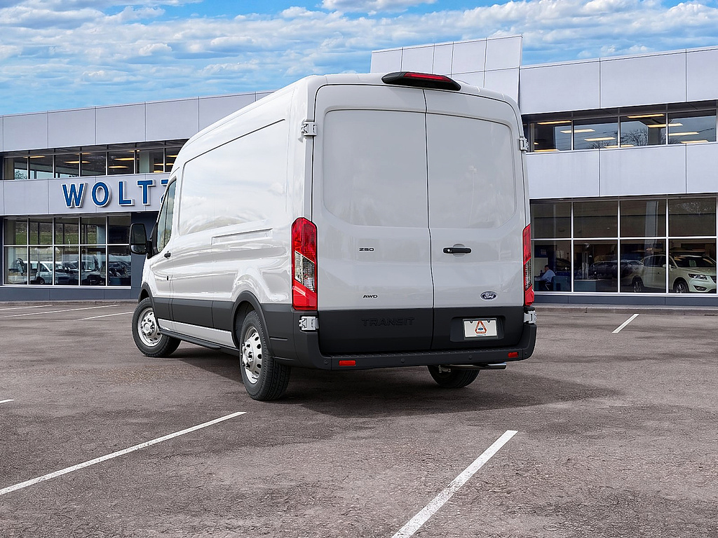 2027 Ford Transit Cargo Van T-250 148" Med Rf 9150 GVWR AWD Oxford White at Woltz & Wind Ford