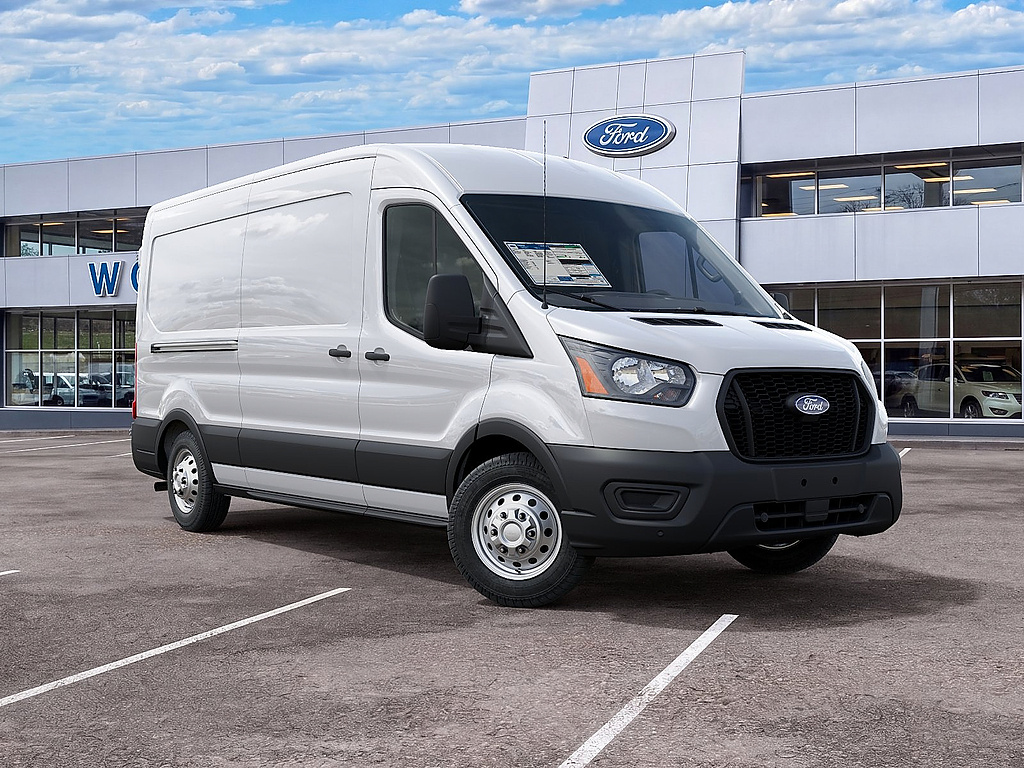 2027 Ford Transit Cargo Van T-250 148" Med Rf 9150 GVWR AWD Oxford White at Woltz & Wind Ford