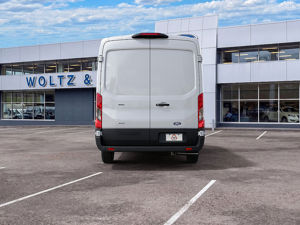 2027 Ford Transit Cargo Van T-250 148" Med Rf 9150 GVWR AWD Oxford White at Woltz & Wind Ford