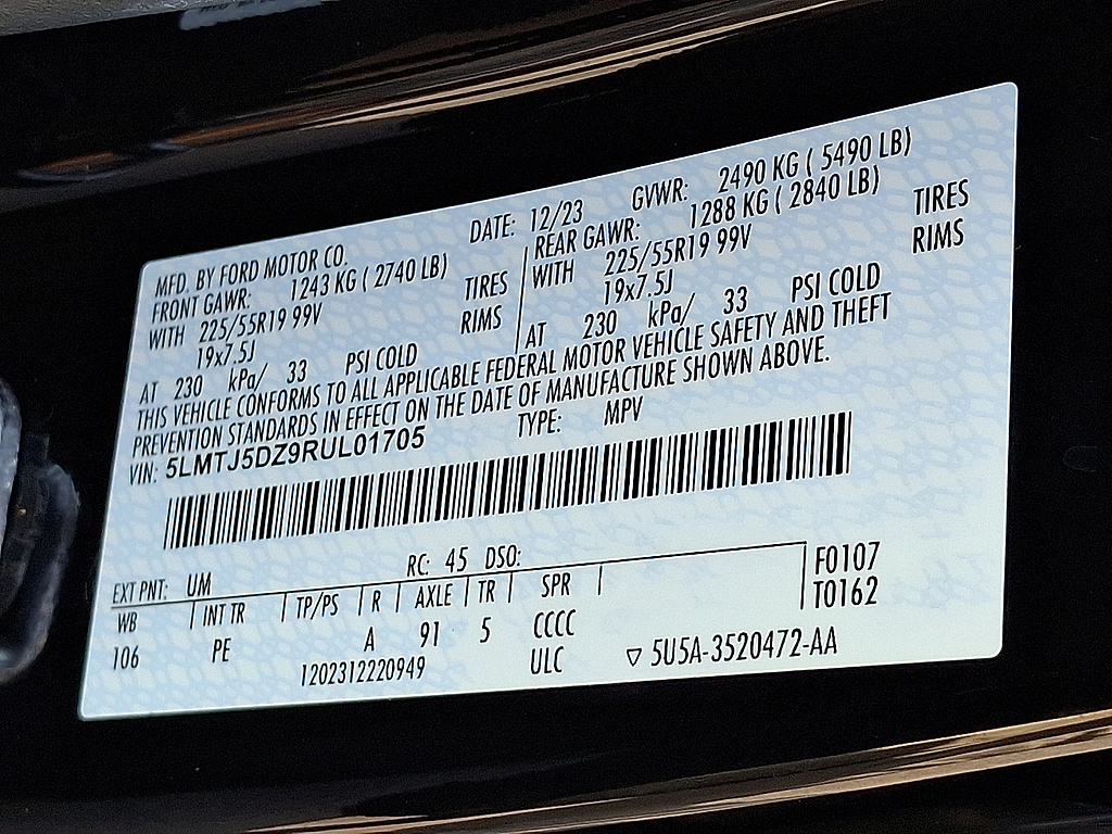 2024 Lincoln Corsair Grand Touring Infinite Black at Solomon Chevrolet