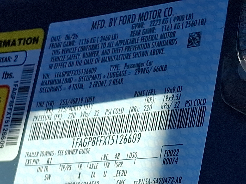 2026 Ford Mustang GT Premium BLUE at Woltz & Wind Ford