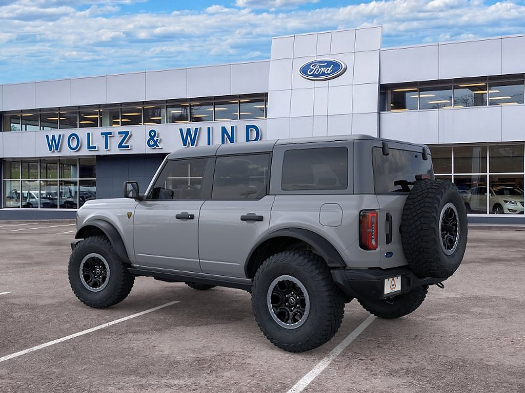 2026 Ford Bronco Badlands Avalanche Gray at Woltz & Wind Ford