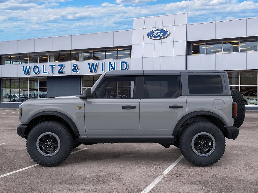 2026 Ford Bronco Badlands Avalanche Gray at Woltz & Wind Ford