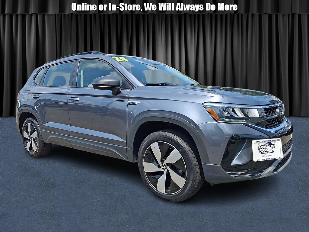 Platinum Gray Metallic 2024 Volkswagen Taos SUV / Crossover All-Wheel Drive 7-Speed Automatic