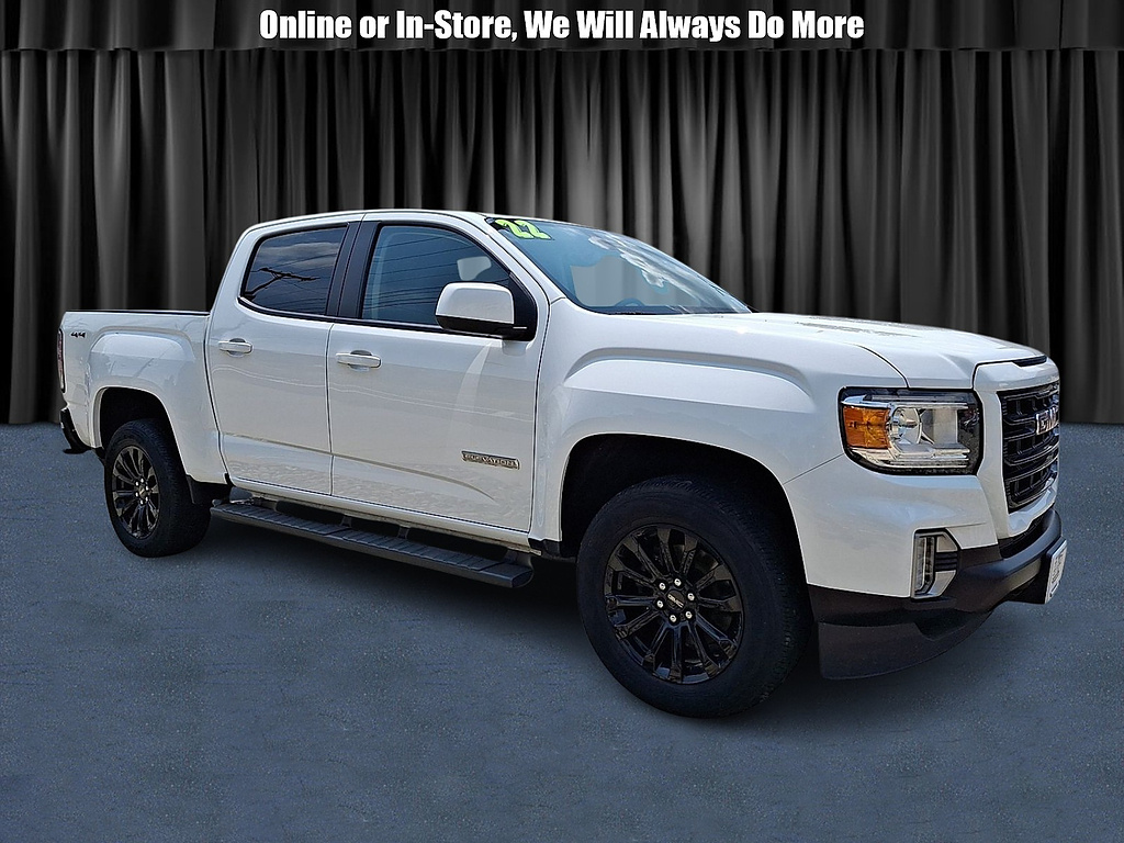 Summit White 2022 GMC Canyon Pickup Truck Four-Wheel Drive 8-Speed Automatic