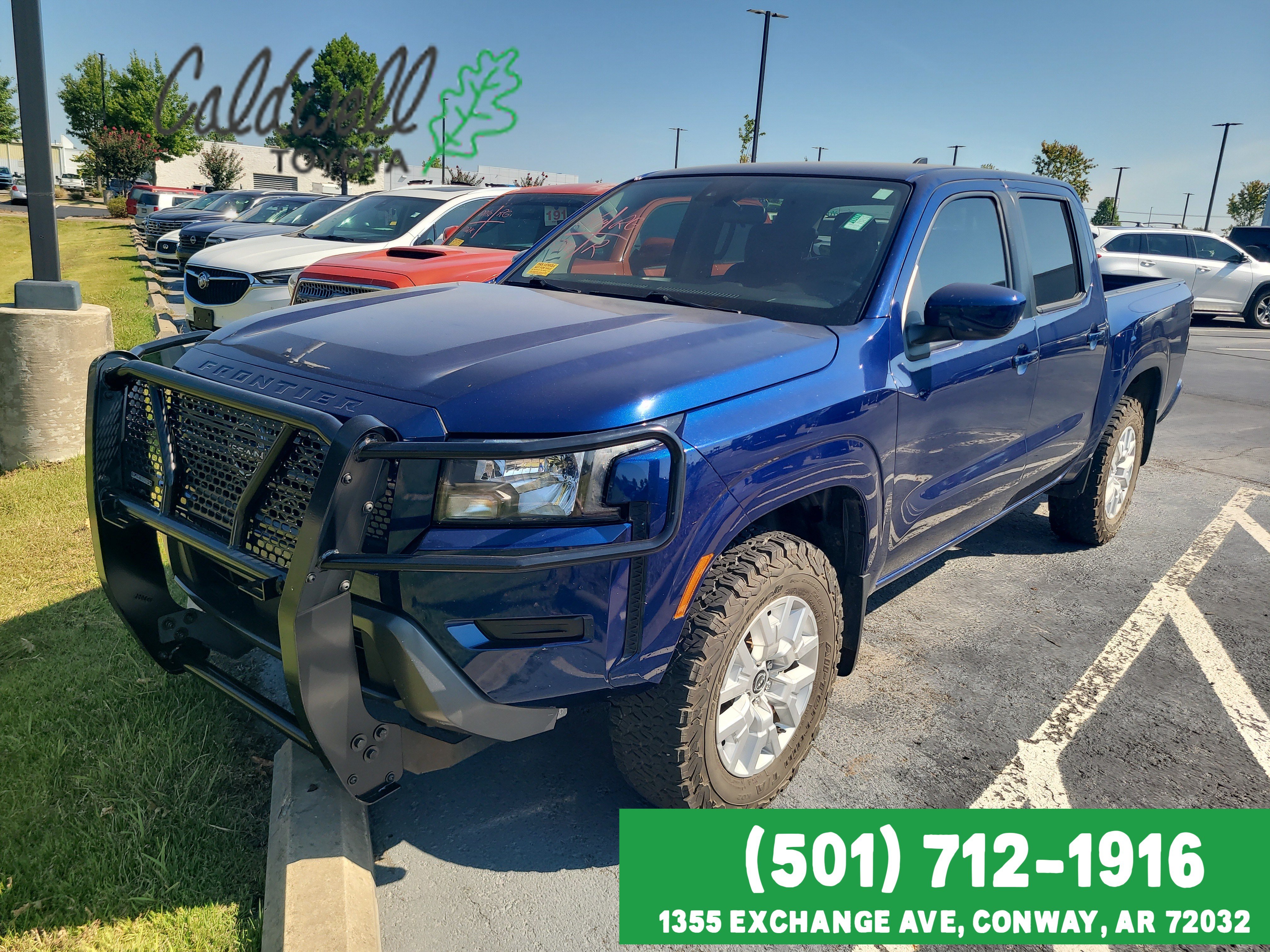 Deep Blue Pearl 2022 Nissan Frontier Pickup Truck Four-Wheel Drive
