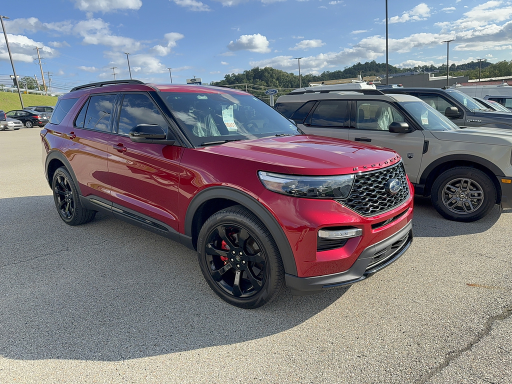 2023 Ford Explorer ST Rapid Red Metallic Tinted Clearcoat at Woltz & Wind Ford