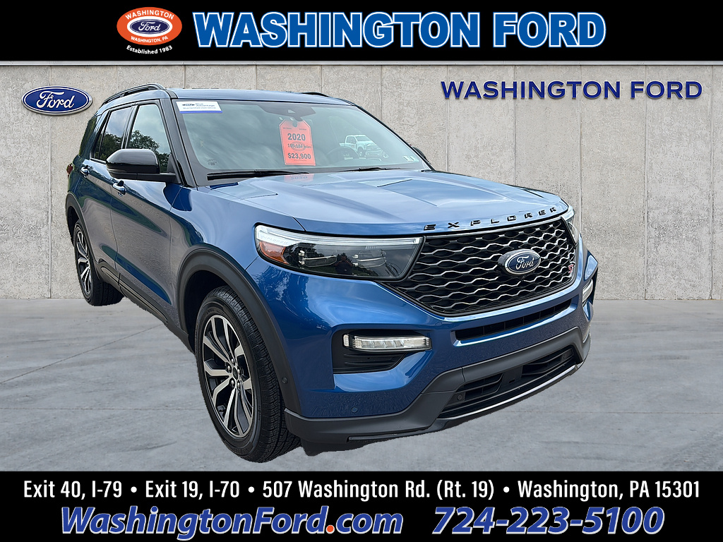 2020 Ford Explorer ST Atlas Blue at Washington Ford