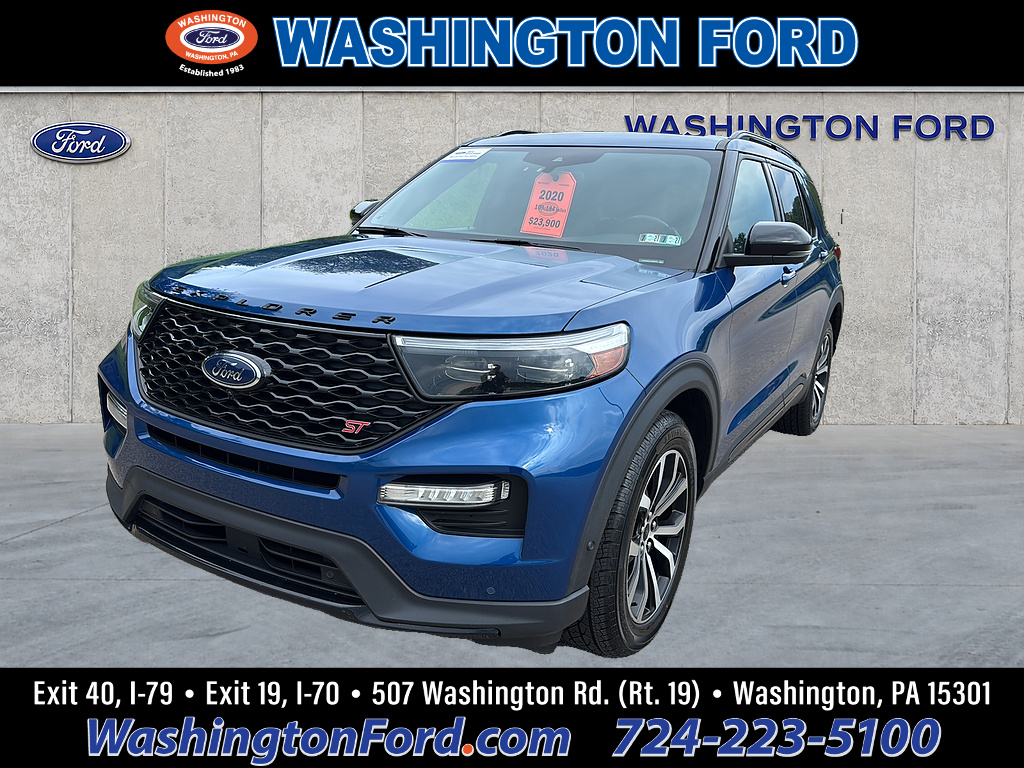 2020 Ford Explorer ST Atlas Blue at Washington Ford