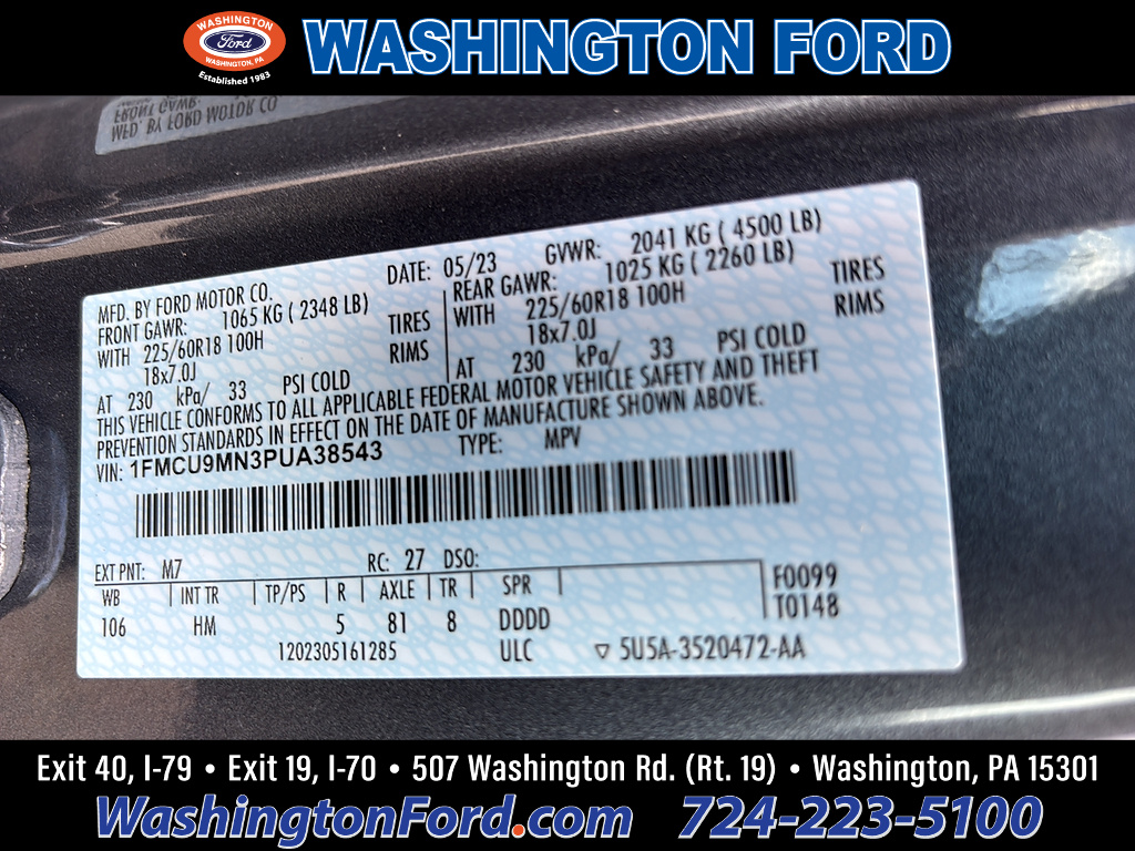 2023 Ford Escape ST-Line Carbonized Gray at Woltz & Wind Ford