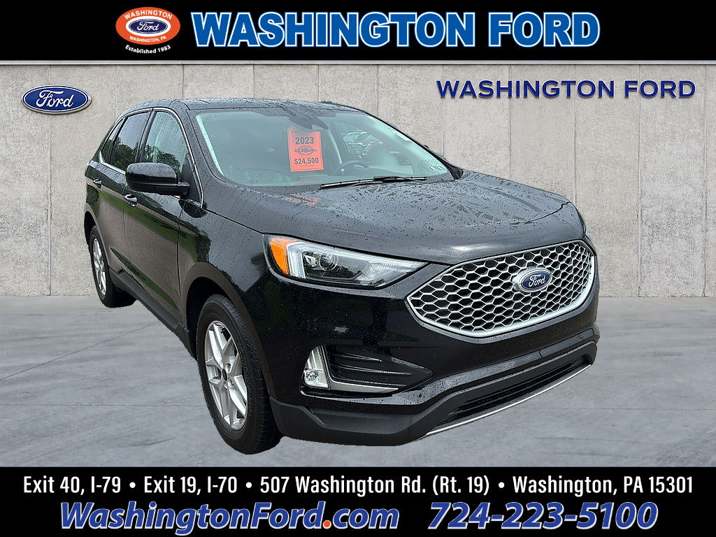 2023 Ford Edge SEL Agate Black at Woltz & Wind Ford