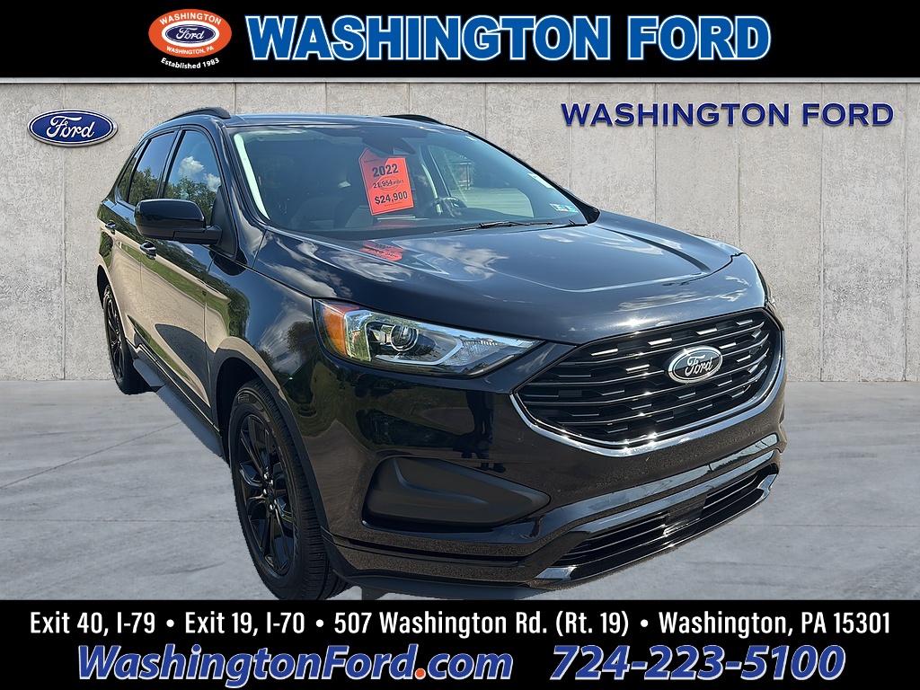 2022 Ford Edge SE Agate Black at Washington Ford