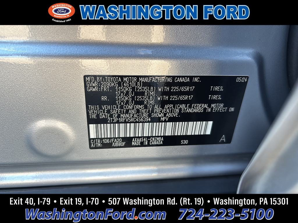 2024 Toyota RAV4 XLE Silver Sky Metallic at Altoona Honda