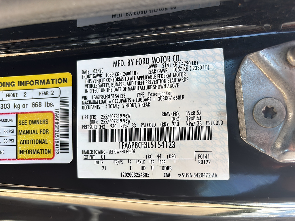2020 Ford Mustang GT Shadow Black at Woltz & Wind Ford