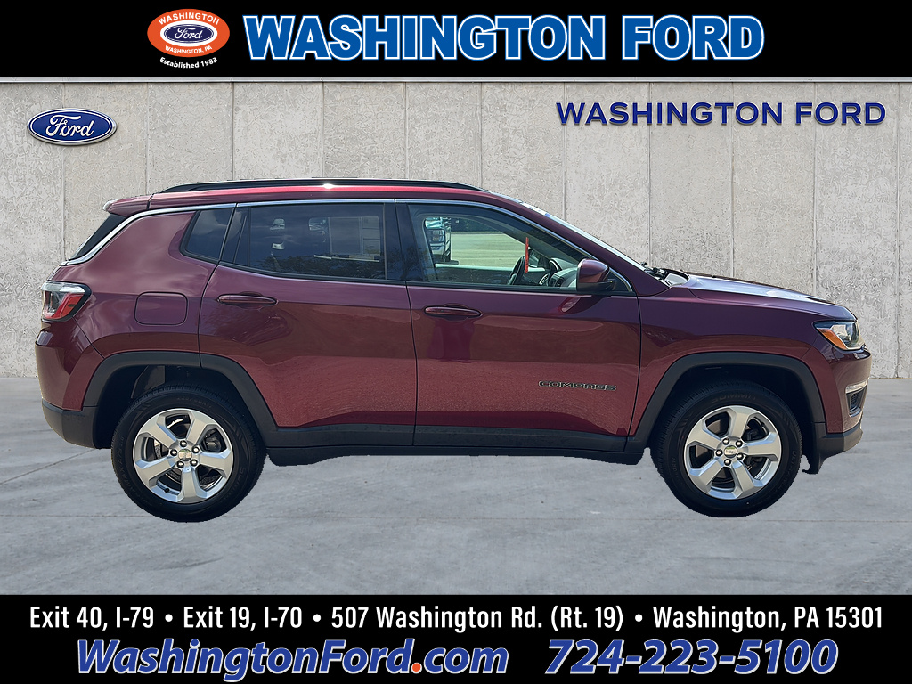 2021 Jeep Compass Latitude Velvet Red Pearl Coat at Lake View Ford