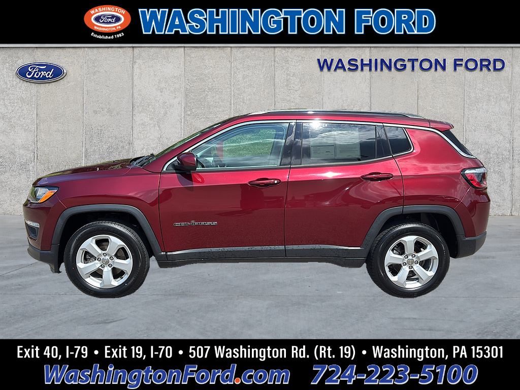 2021 Jeep Compass Latitude Velvet Red Pearl Coat at Lake View Ford