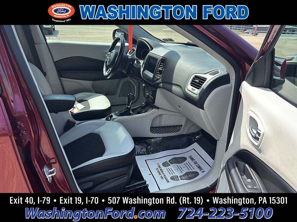 2021 Jeep Compass Latitude Velvet Red Pearl Coat at Lake View Ford