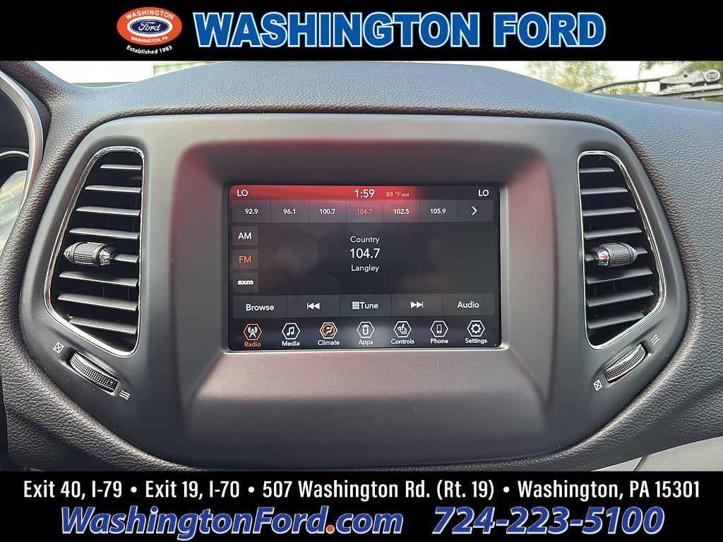 2021 Jeep Compass Latitude Velvet Red Pearl Coat at Lake View Ford